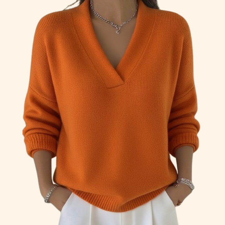 Nina | Pullover Damen V-Ausschnitt modern & stilvoll