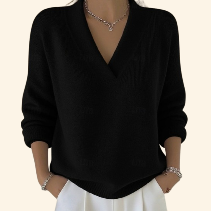 Nina | Pullover Damen V-Ausschnitt modern & stilvoll