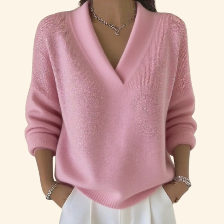 Nina | Pullover Damen V-Ausschnitt modern & stilvoll