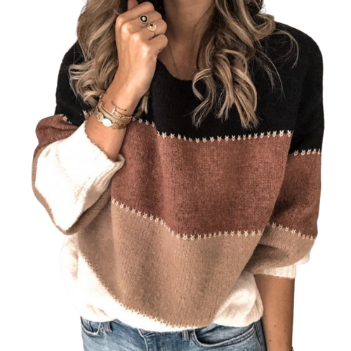 Helena | Strickpullover mit klassischen Streifen