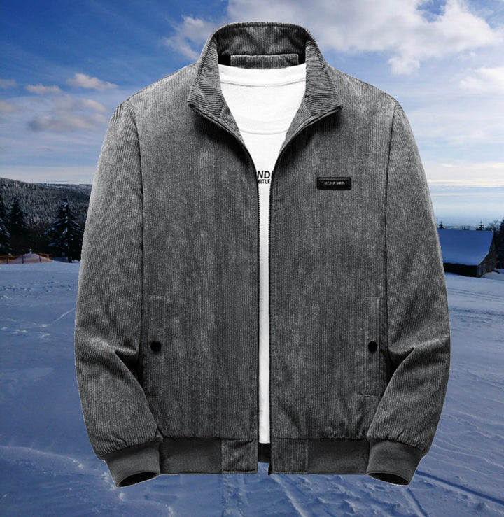 DAVID | Lässige Retrojacke mit Cord und Sherpa-Innenfutter