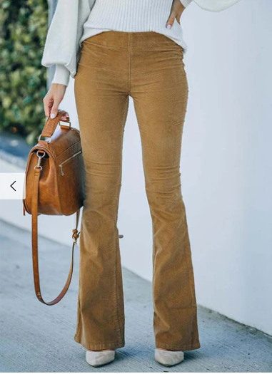 Lena | Schlanke Damenhose elegant mit Schlagbund