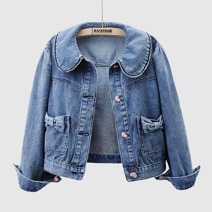 Pariser Chic Denim Jacke für elegante Frühlingsabende