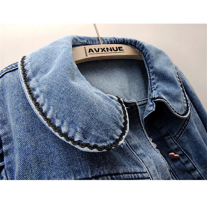 Pariser Chic Denim Jacke für elegante Frühlingsabende