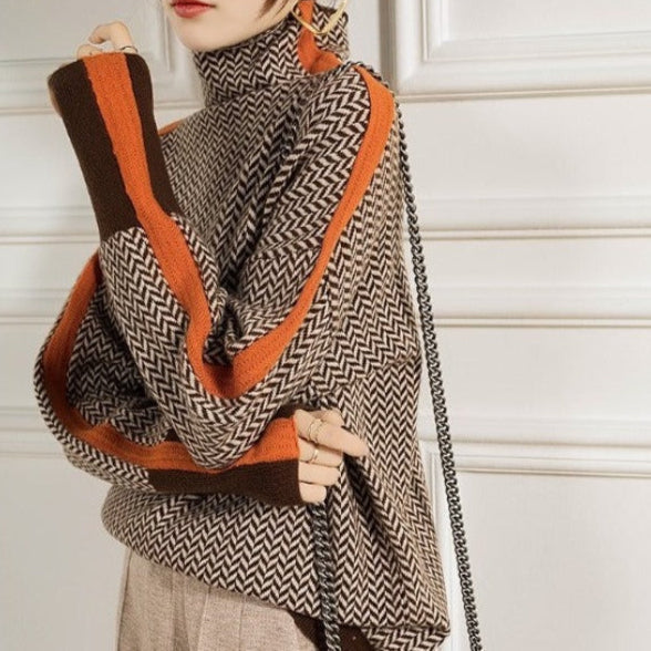 Lucie | Eleganter Rollkragenpullover im Retro-Stil