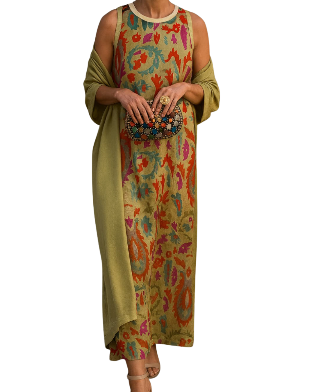 Jolina | Elegantes langes Kleid mit modernem Schnitt