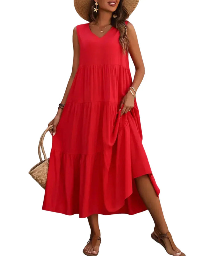 Mia | Modisches Maxikleid Damen Elegant Chic