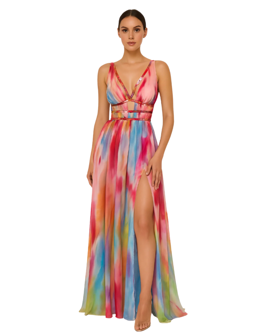 Lara | Modisches Maxikleid Damen Kunst
