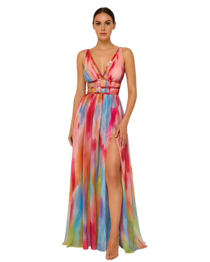 Lara | Modisches Maxikleid Damen Kunst