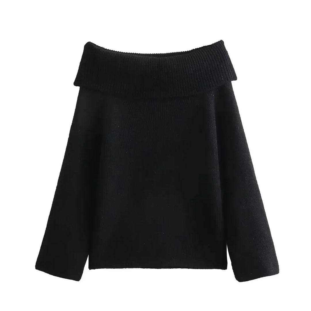 Lara | Schulterfreier Pullover mit weichem Stoff