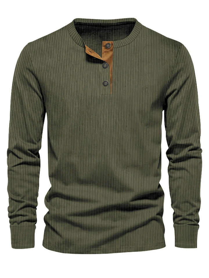 Leon | Klassisches Long Sleeve mit Streifenmuster