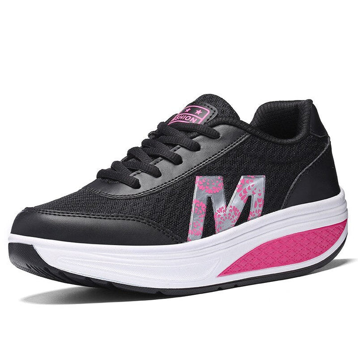 Elina | ChicLift Lace Up Keilsneaker für Damen