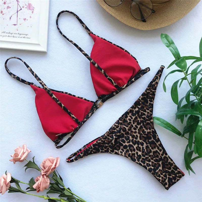 Silje | Bikini-Set - Leopard für wilde und stilvolle Strandtage