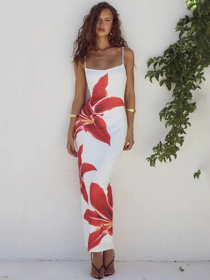 Matiwa | Langes Kleid mit Blumenmuster