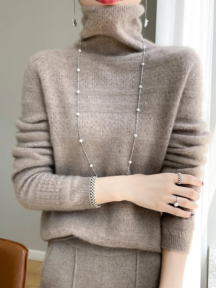Tina | Minimalistischer Strickpullover aus Wolle