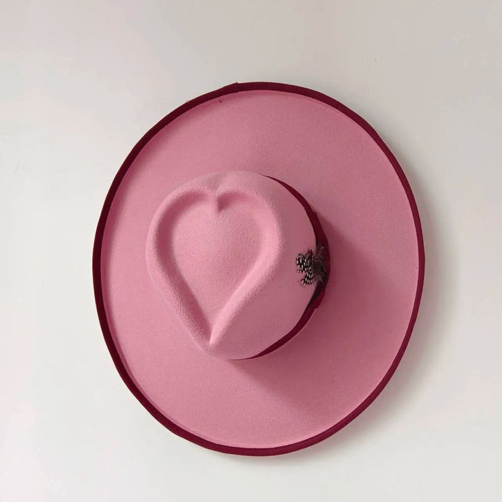 Amore Fedora Herz Hut für romantische Sommerlooks
