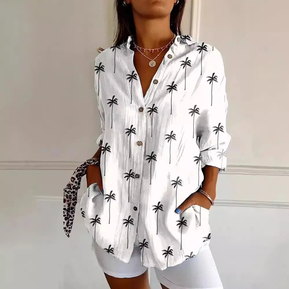 Natalie | Bluse mit buntem Muster in Modernoptik