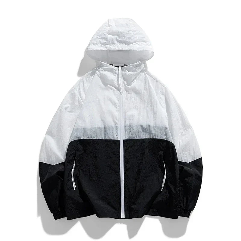Sophie | Lässige Windbreaker Jacke mit Hoodie
