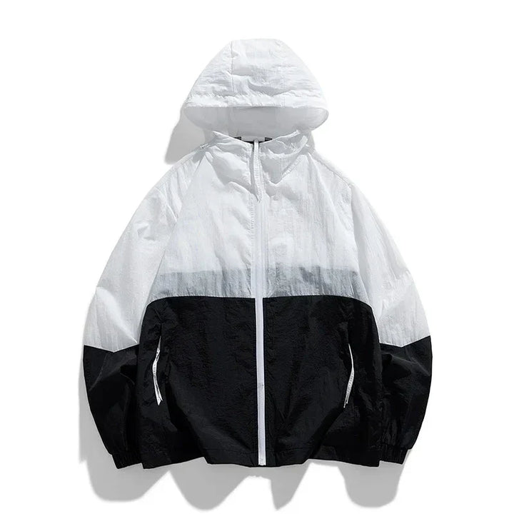 Sophie | Lässige Windbreaker Jacke mit Hoodie