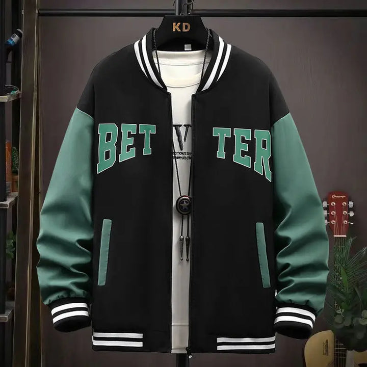 ModeBecker | Baseballjacke für Herren mit Samtfutter