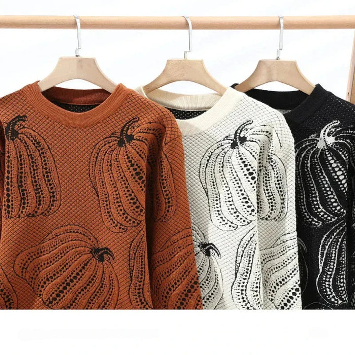 Harvest | Bestickter Pullover mit Natur-Motiv