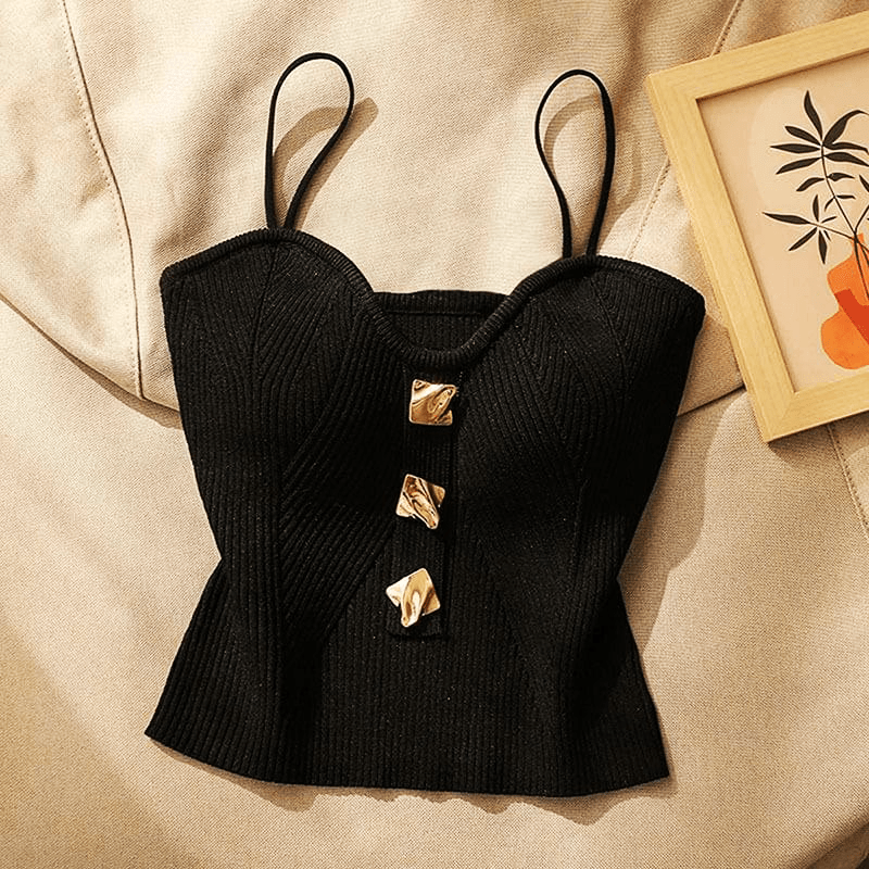 Geripptes Vogue | Top für moderne Outfits mit Statement-Charakter