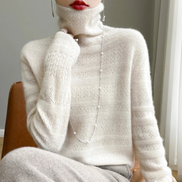 Tina | Minimalistischer Strickpullover aus Wolle