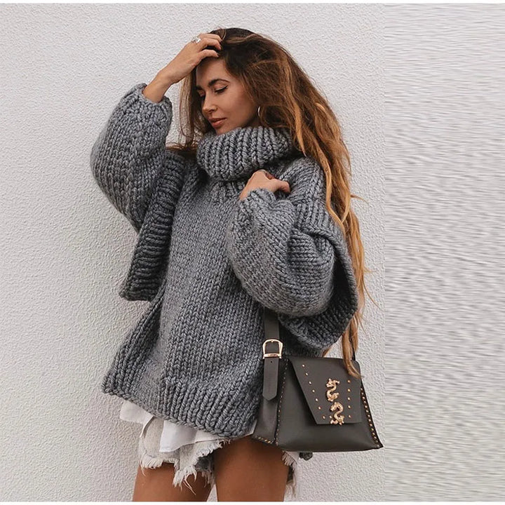 Übergroßer Pullover mit weichem Stoffmaterial