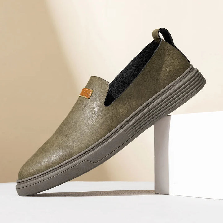 Echte Leder Slipper im venezianischen Stil
