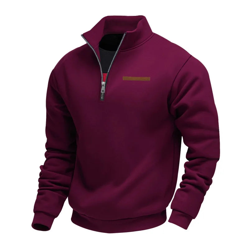 Lukas | Moderner Half-Zip Pullover aus weichem Fleece