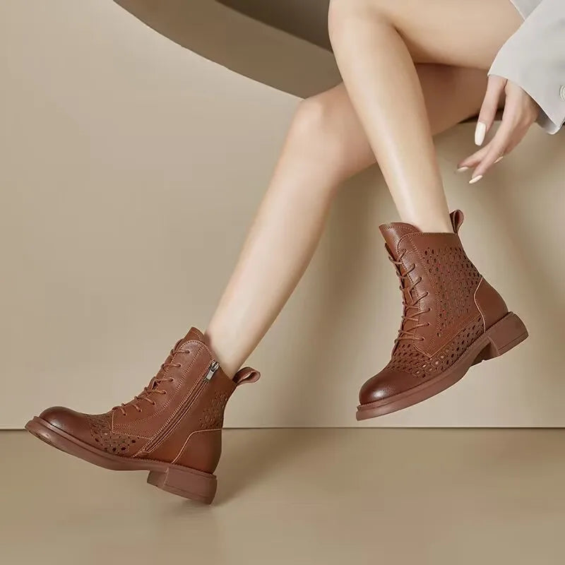 Modische Hohlstiefel mit bequemer Passform für Damen