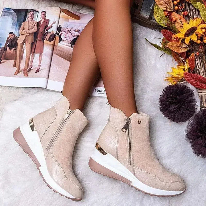 Nova | Bequeme Keilstiefel für Herbsttage in Premium-Qualität