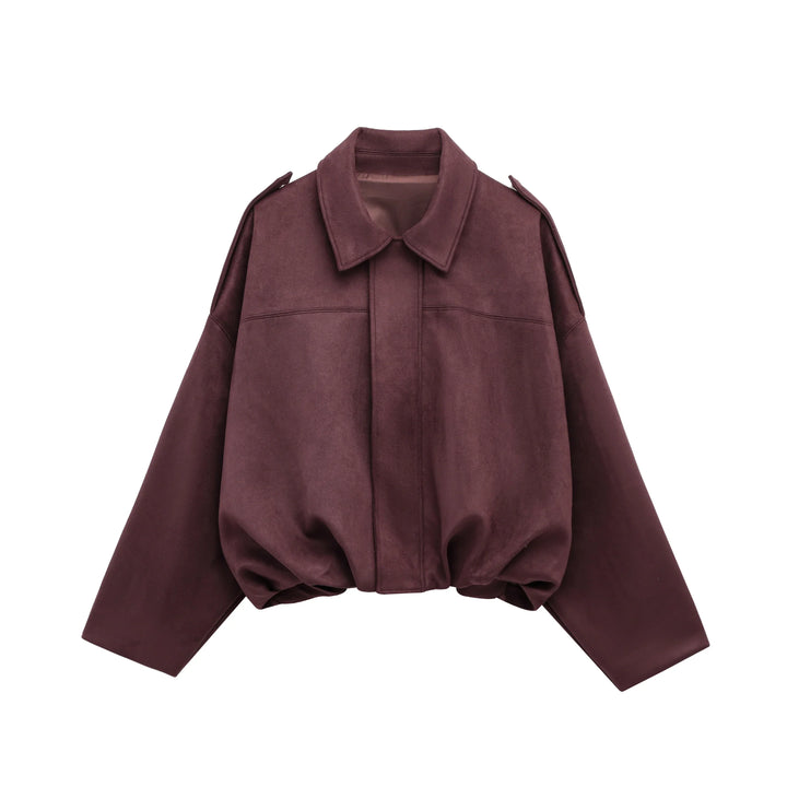 Mia | Elegante Wildleder Bomberjacke Damen für City-Looks