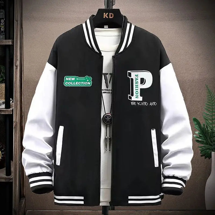 ModeBecker | Baseballjacke für Herren mit Samtfutter