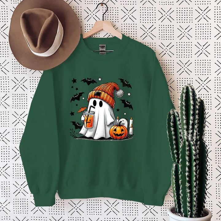 NovaWeen | Kuscheliges Halloween Sweatshirt mit Geist-Print