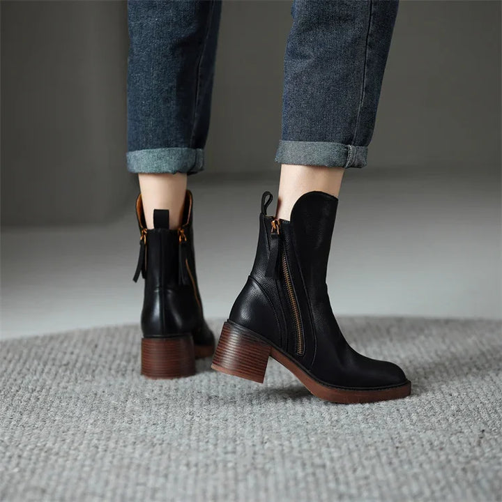 Gracia | Lederstiefeletten mit zeitloser Silhouette