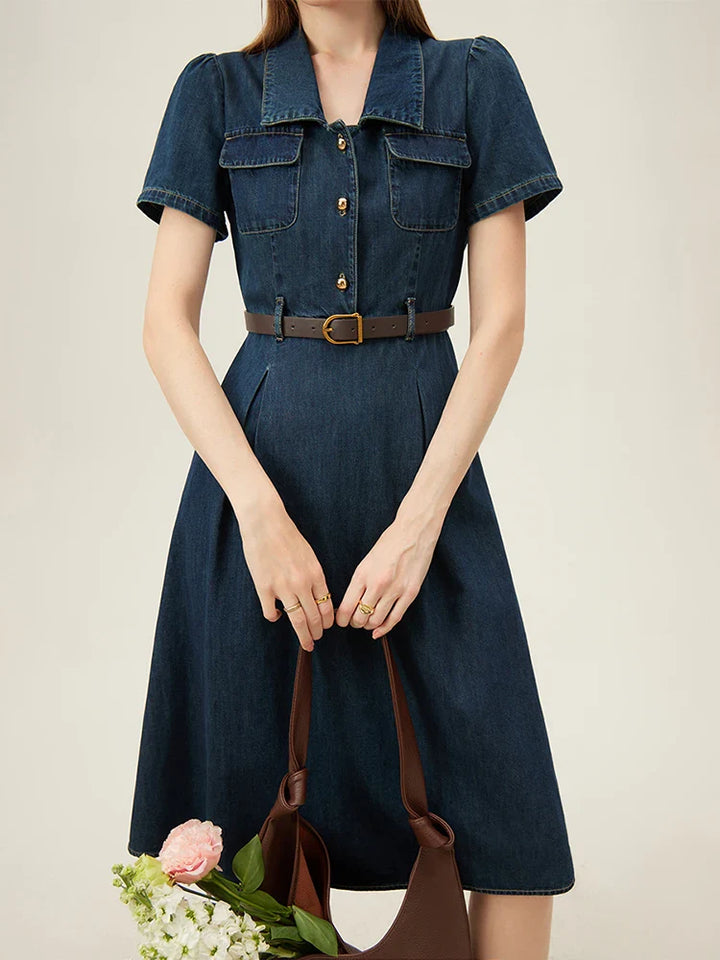 Malibu | Ausgestelltes Denimkleid mit Flair