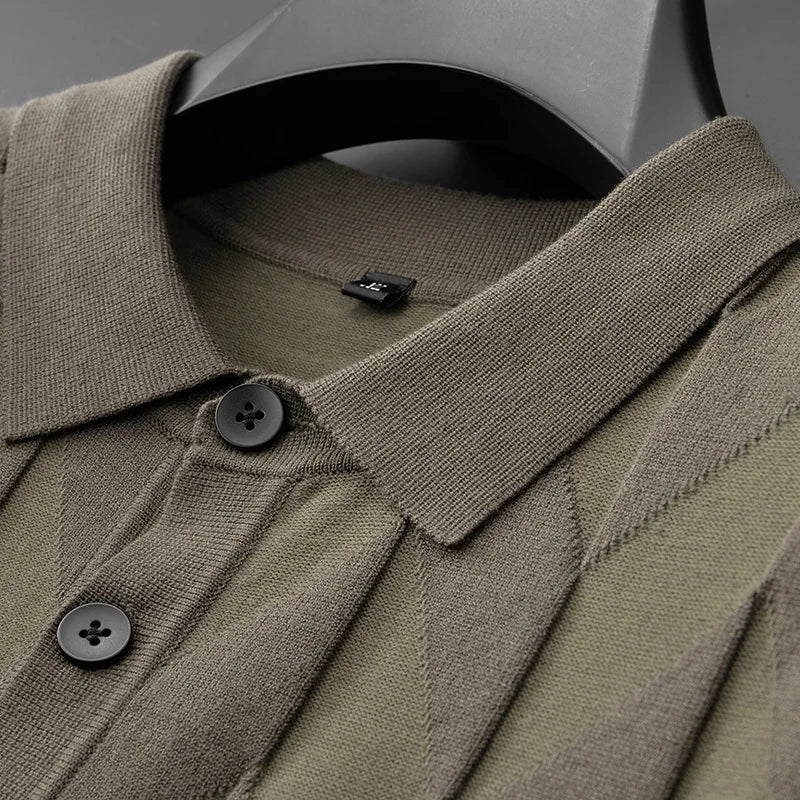 LEONARD PIERCE | Gestricktes Polo für Herren