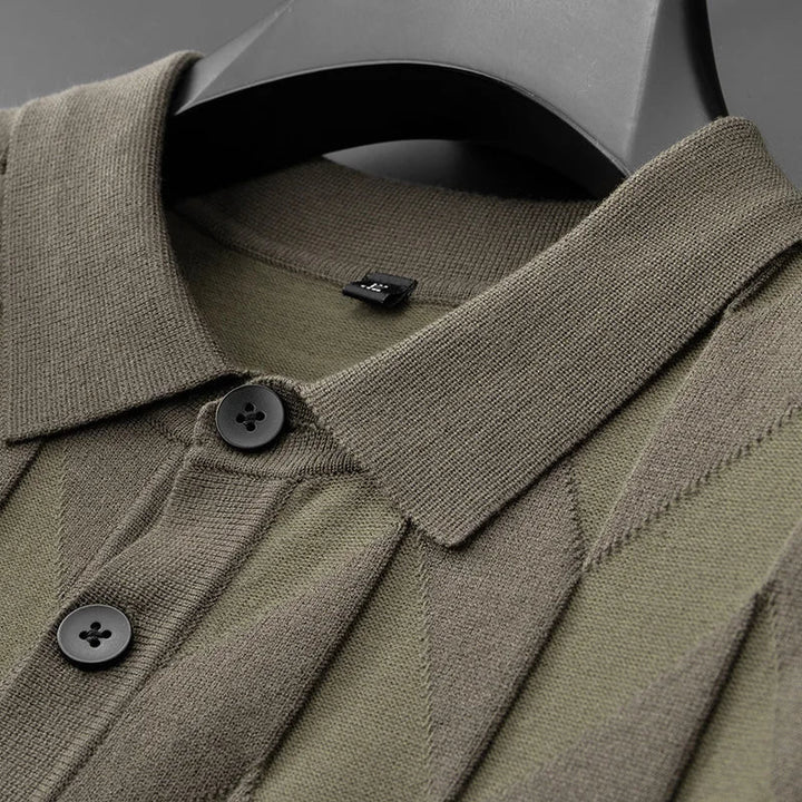 LEONARD PIERCE | Gestricktes Polo für Herren