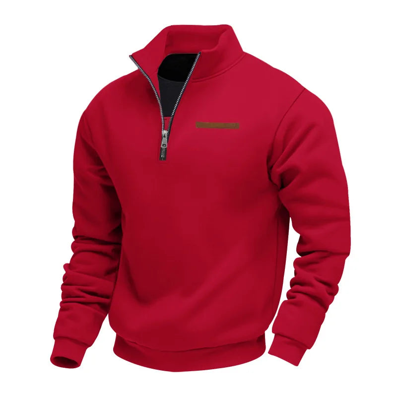 Lukas | Moderner Half-Zip Pullover aus weichem Fleece