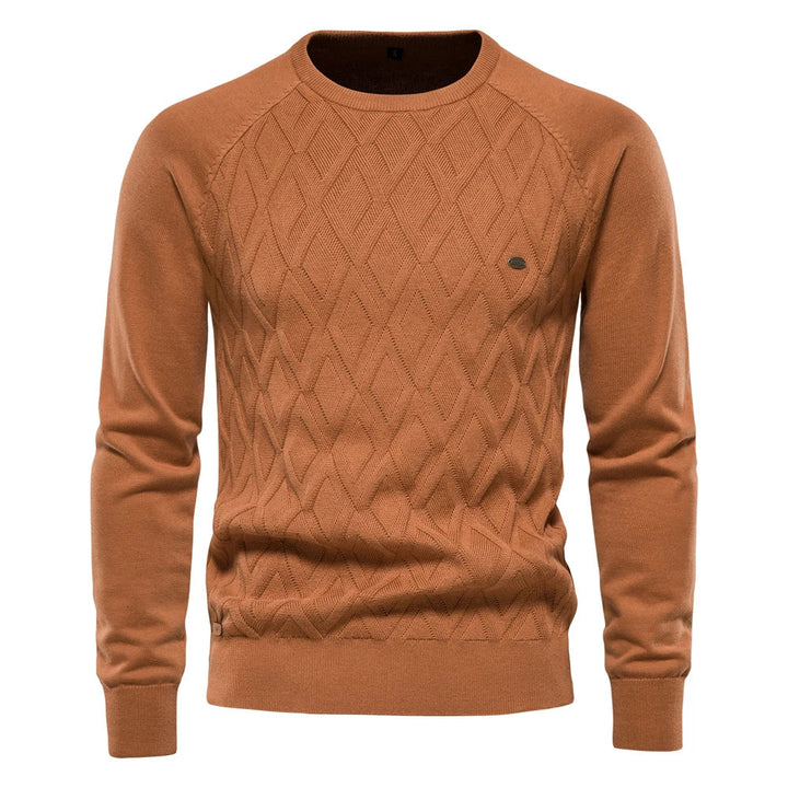 Leon | Zeitloser Pullover für Herren im Rautendesign