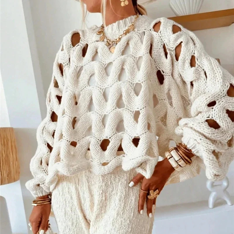 Valeria | Stilvoller Strickpullover Damen warm & weich