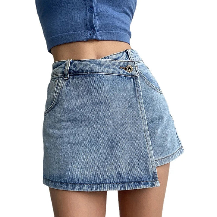 Olivia | Denim Mini-Rock für lässige Sommerlooks im Alltag