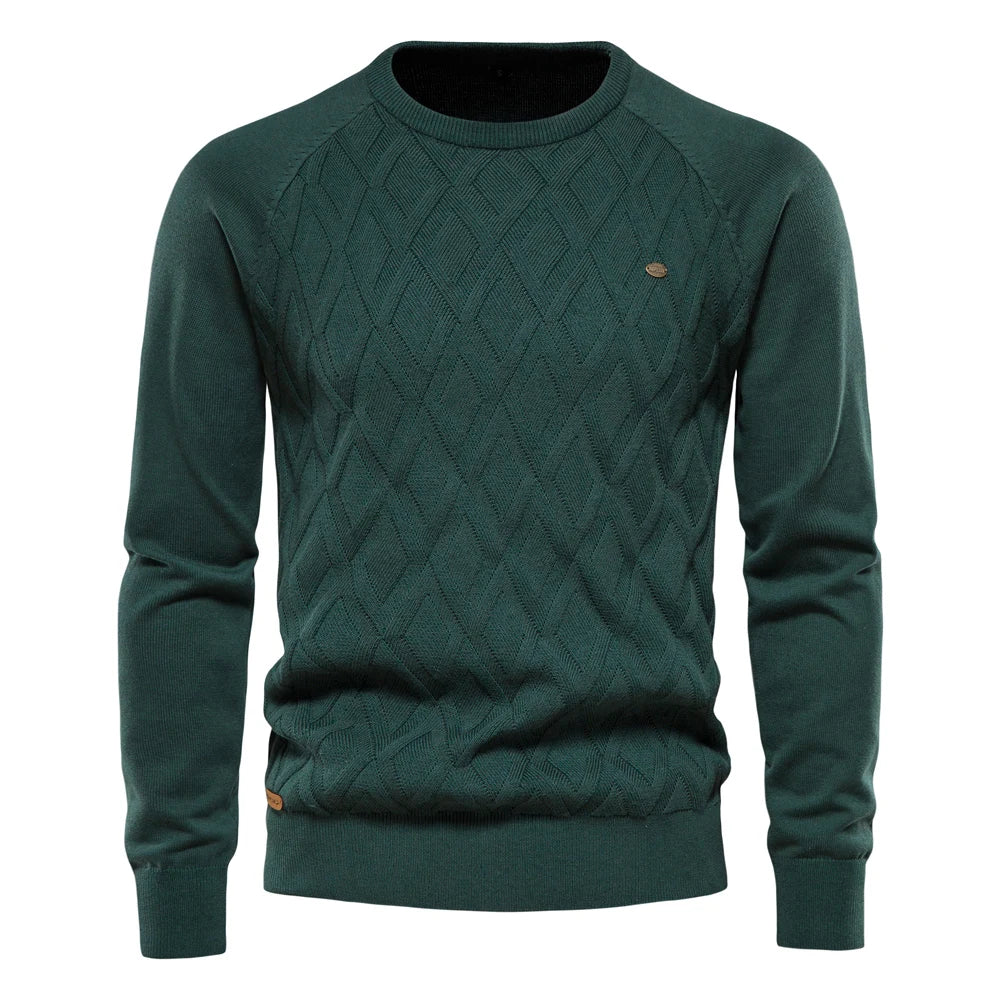 Leon | Zeitloser Pullover für Herren im Rautendesign