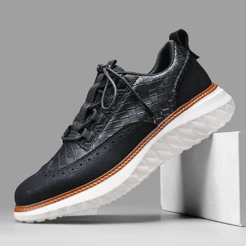 Hildreth Leder genähte Schuhe für elegantes Auftreten