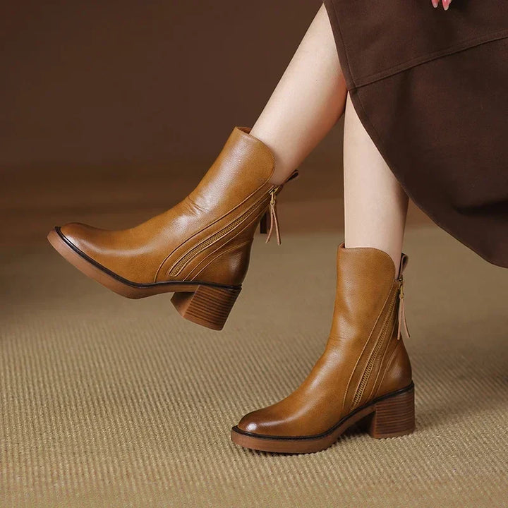 Gracia | Lederstiefeletten mit zeitloser Silhouette