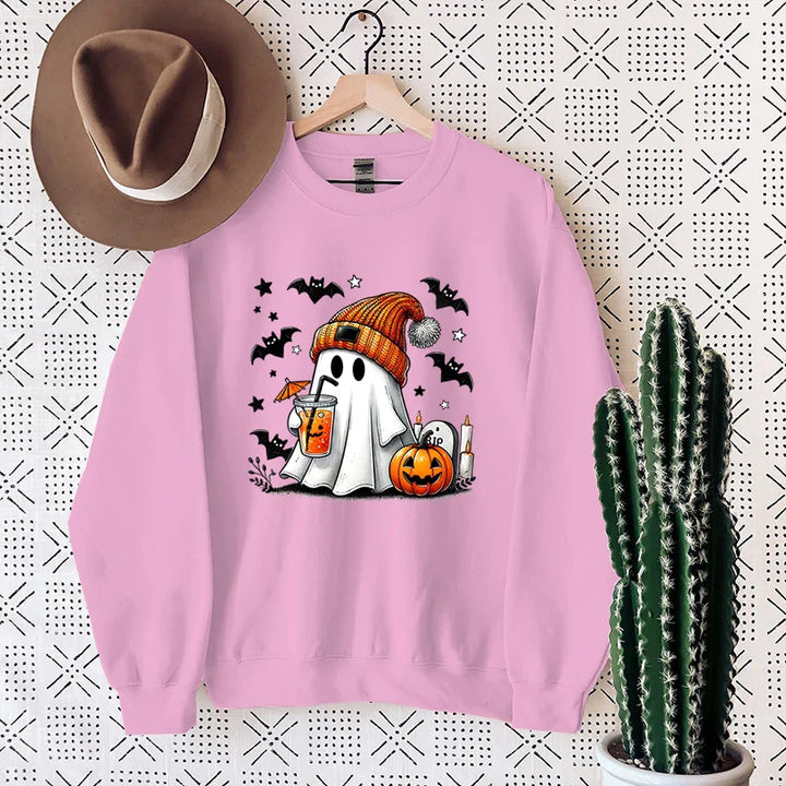 NovaWeen | Kuscheliges Halloween Sweatshirt mit Geist-Print