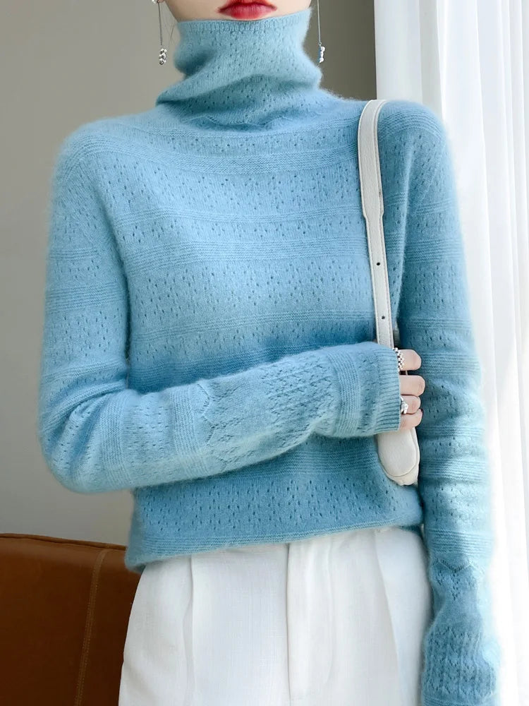Tina | Minimalistischer Strickpullover aus Wolle