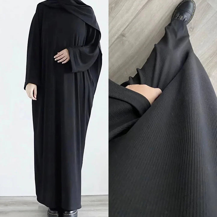 ESMA | Elegant gestrickte Abaya im Maxistil für Damen