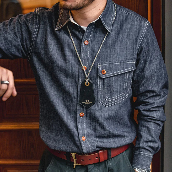 Heritage | Klassisches Jeanshemd mit Knöpfen